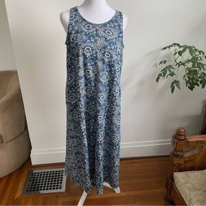 Liz Claiborne Blue Floral Maxi Dress